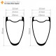700C 50x31mm Carbon Tubeless Hooked /Hookless Gravel / CX Rim
